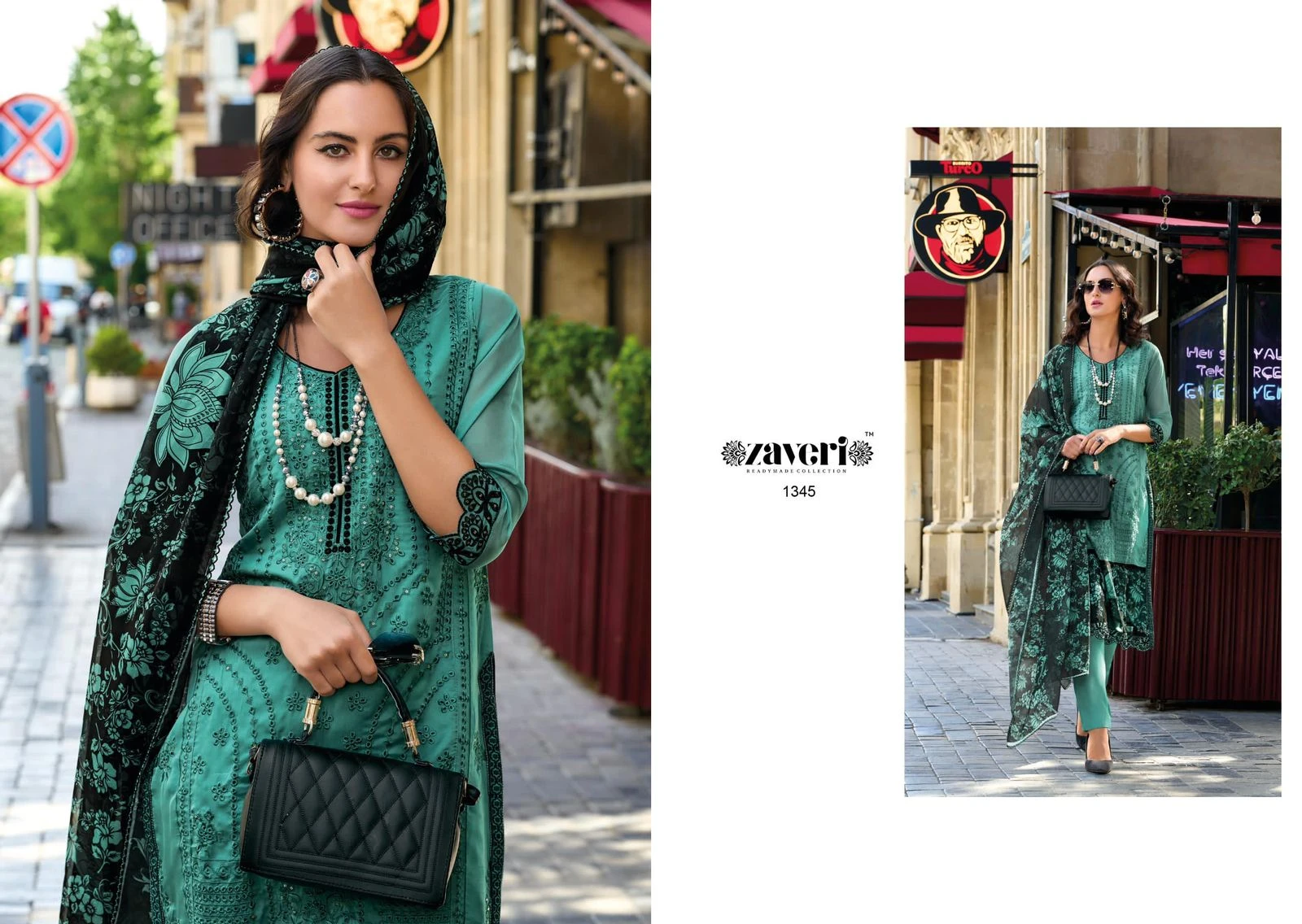 Zaveri Scarlet Soft Organza Wholesale Fancy Readymade Salwar Suit Catalog — Wholesale Readymade Suit, MPA wholesale from Surat - Gallery Image 3
